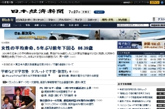 《日本经济新闻》官方网站