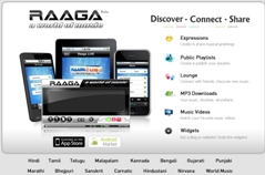 印度音乐网站：RAAGA
