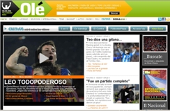 阿根廷《奥莱报》官方网站