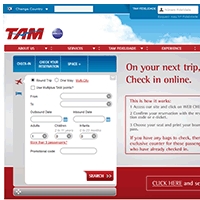 塔姆航空（TAM Linhas Areas）官方网站