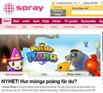 瑞典门户网站：Spray