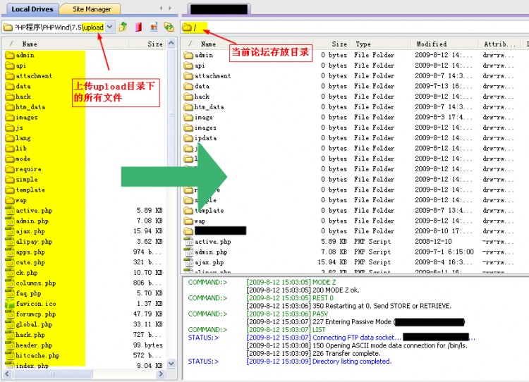 PHPWind V7.5 sp3 升级教程