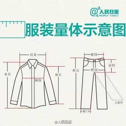 你一定用得到！史上最全的服装尺码对照表