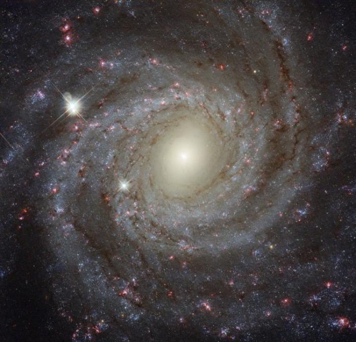 哈勃欧航局公布小狮座螺旋星系NGC 3344图像