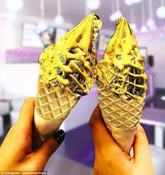 美店铺推出“24k纯金冰淇淋” 售价94元人民币