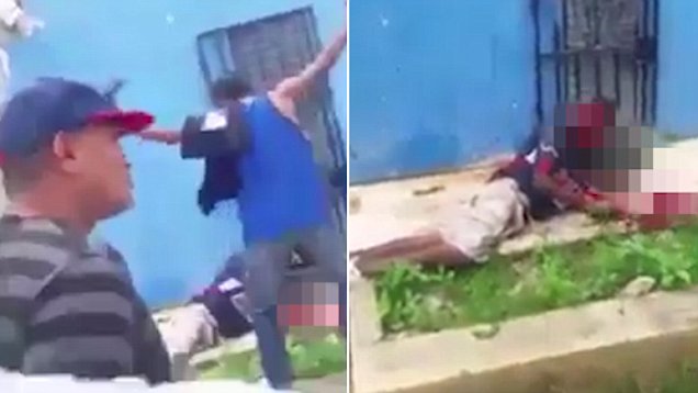 哥伦比亚男子涉嫌强奸 当街被愤怒民众殴打身亡