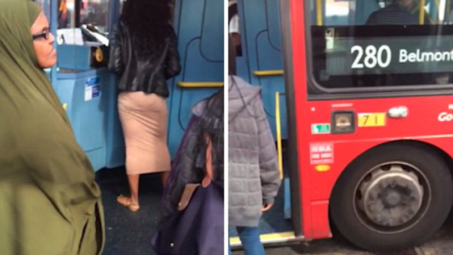 英女子因公交司机误关车门对其进行言语侮辱