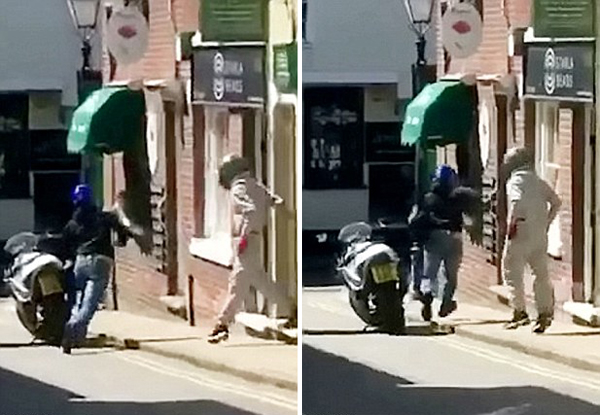 英女子路遇劫匪抢劫机智对付 拔走其车钥匙