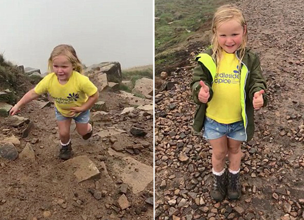英5岁女童5个月52次登顶一山峰 相当于登珠峰3次