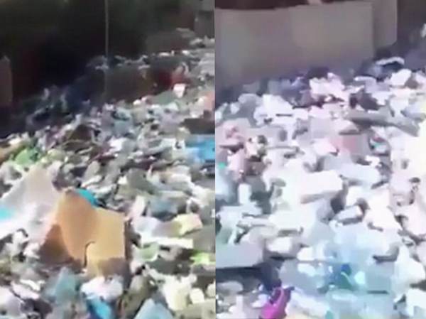 黎巴嫩首都街道惊现恐怖“垃圾河”引民众愤怒