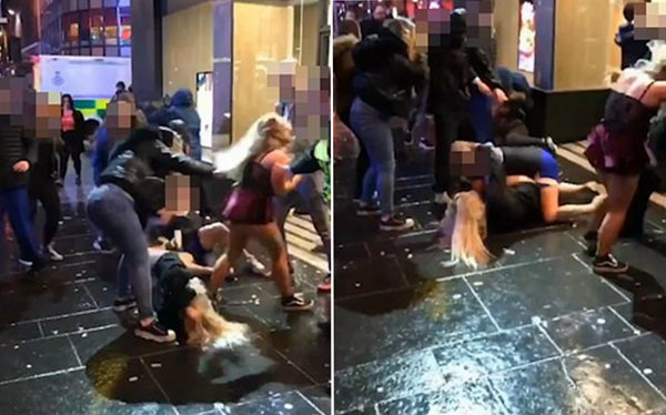 苏格兰爆发女子群殴事件 一人头部遭踩踏