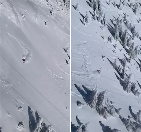 罗马尼亚滑雪者闯入封闭滑雪场触发雪崩幸而获救