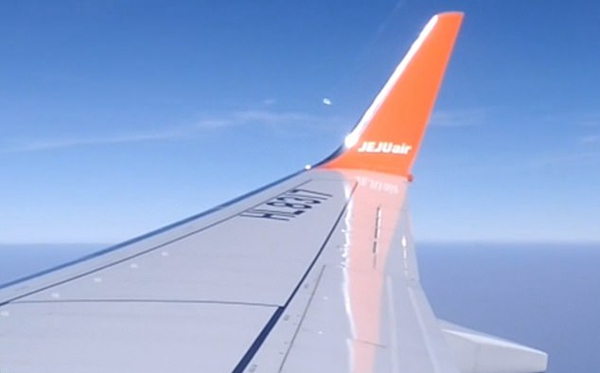 男子客机拍到“不明飞行物”或为机窗反射幻影