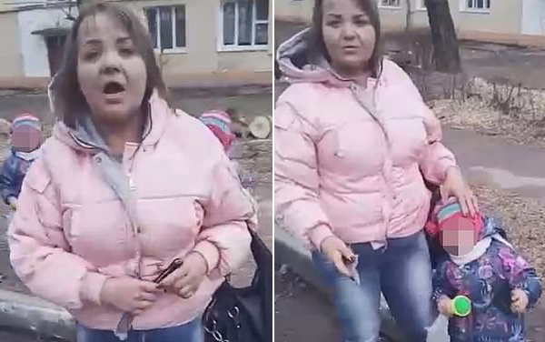 疯狂！俄女子与男友争吵却用刀架女儿喉咙威胁