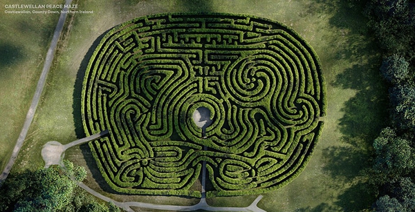 鸟瞰英国经典迷宫：看着就让人错乱迷惘