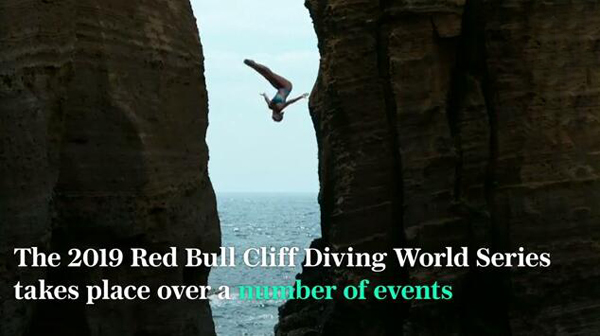 刺激！葡萄牙小岛上演红牛世界悬崖跳水比赛