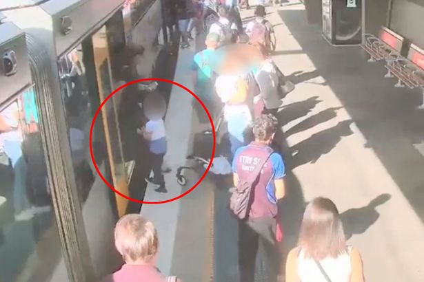 澳男童上火车时跌入站台与列车间缝隙 好心乘客大力施救